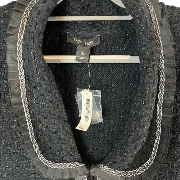 White House Black Market black cardigan sweater size large - Picture 3 of 6